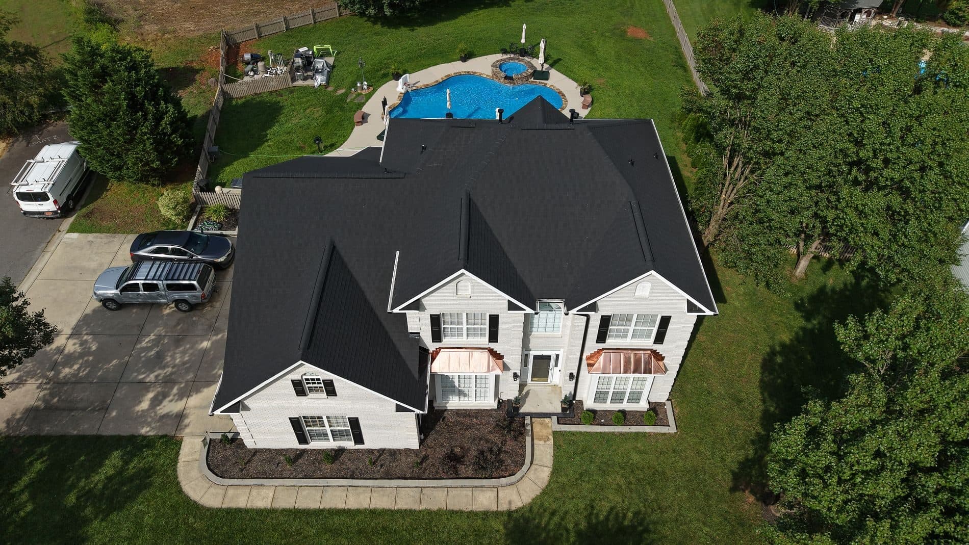 Full roof & copper accents — after