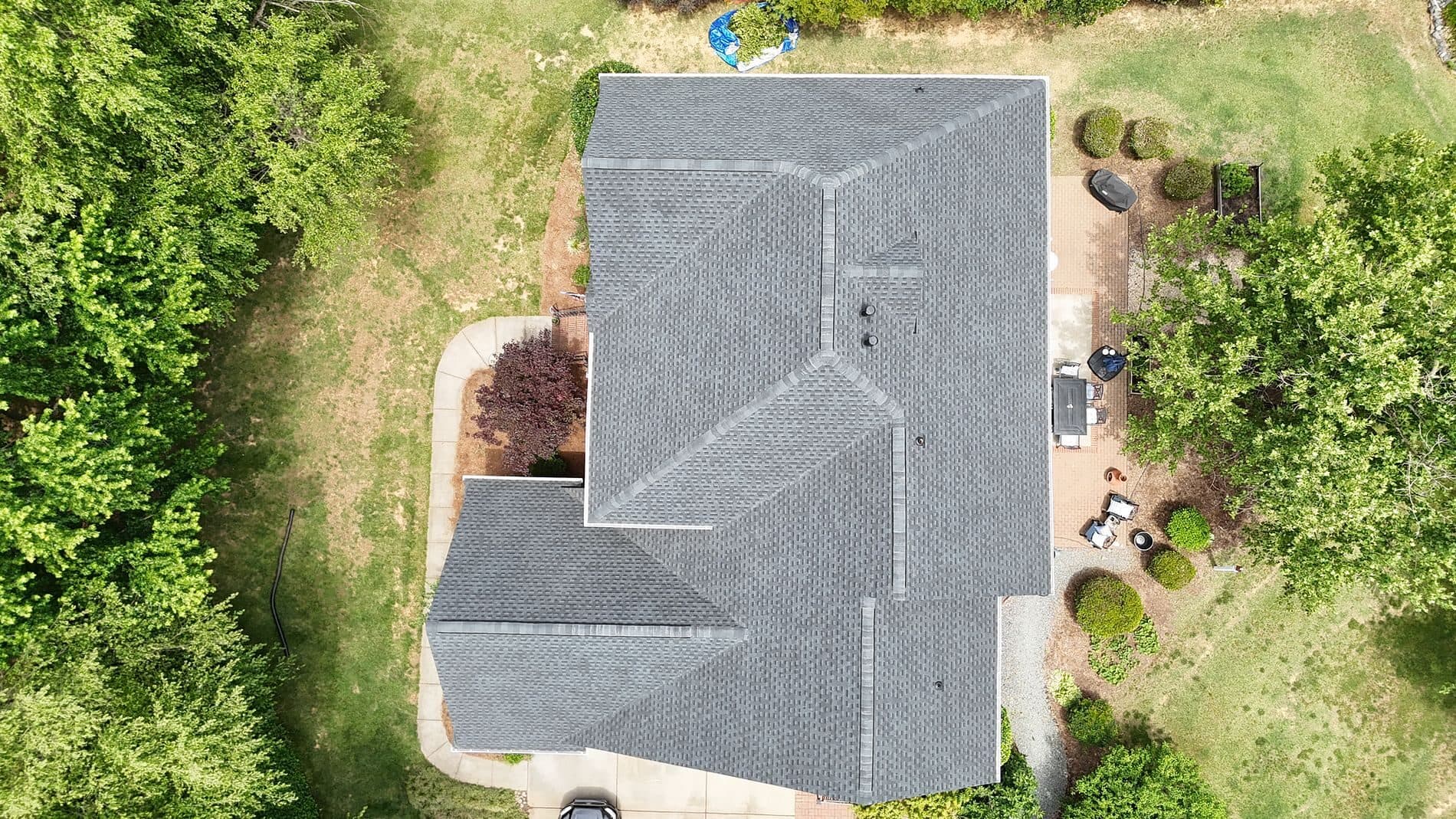 Aging roof replacement — after