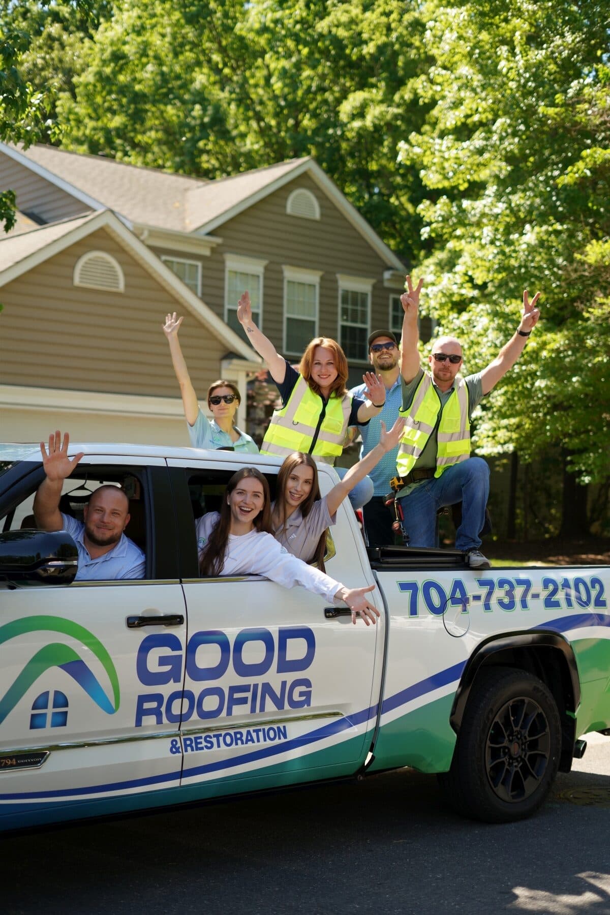 The Good Roofing & Restoration family in Charlotte